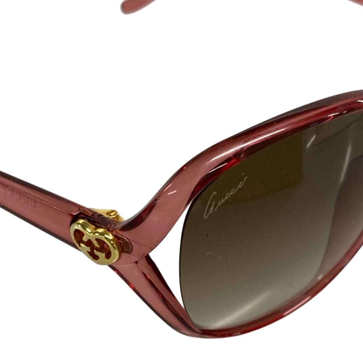 Gucci Sunglasses S Dark Gray Red Brea Eyewear — view 8