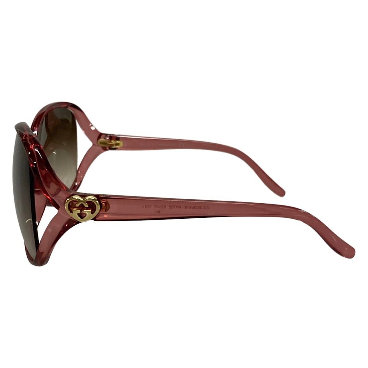 Gucci Sunglasses S Dark Gray Red Brea Eyewear — view 2
