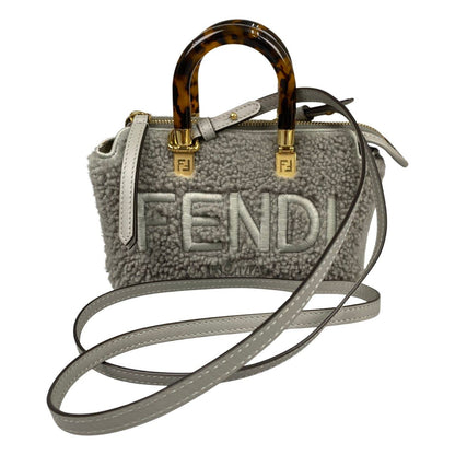 Fendi by the Way Mini 2-Way Shoulder Bag Gray