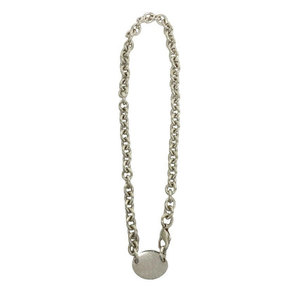 Tiffany & Co Return to Oval Necklace 925 Sterling Silver Pendant Choker — view 5