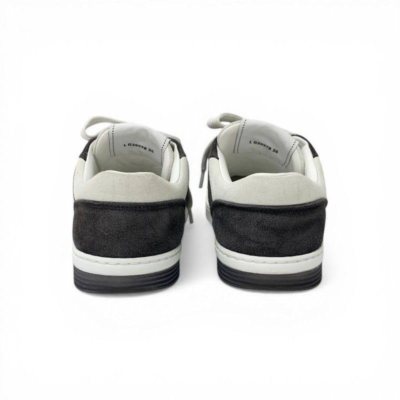 Chanel Sneakers Shoes Suede Gray CC Logo — view 6