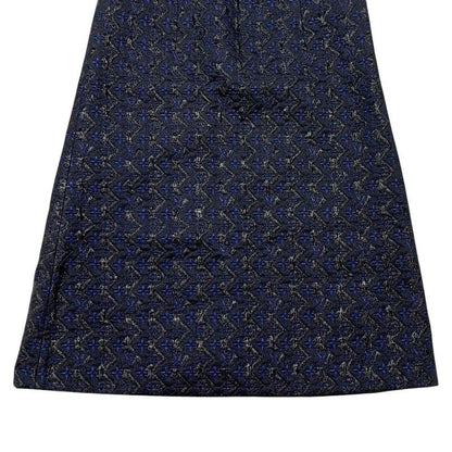 Louis Vuitton Dress Black Blue Lurex Lace Monogram — view 5