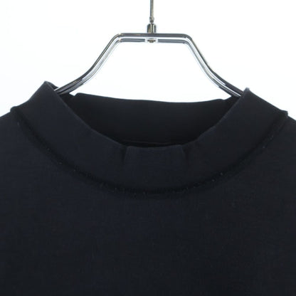 Balenciaga Distressed Patch Logo Oversized Short Sleeve T-Shirt Dress Black — view 3