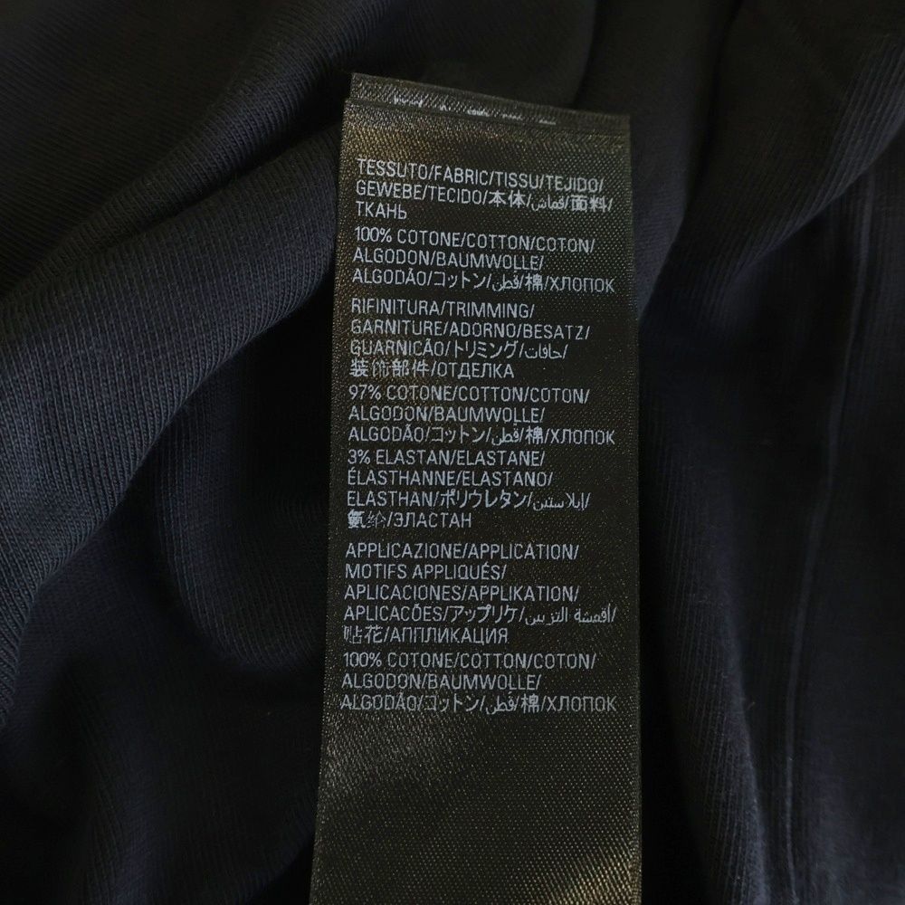 Balenciaga Distressed Patch Logo Oversized Short Sleeve T-Shirt Dress Black — view 7