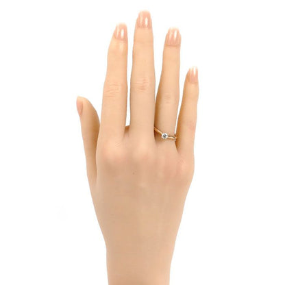 Cartier 18k Pink Gold Solitaire Ring Diamond — view 7