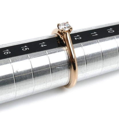 Cartier 18k Pink Gold Solitaire Ring Diamond — view 6