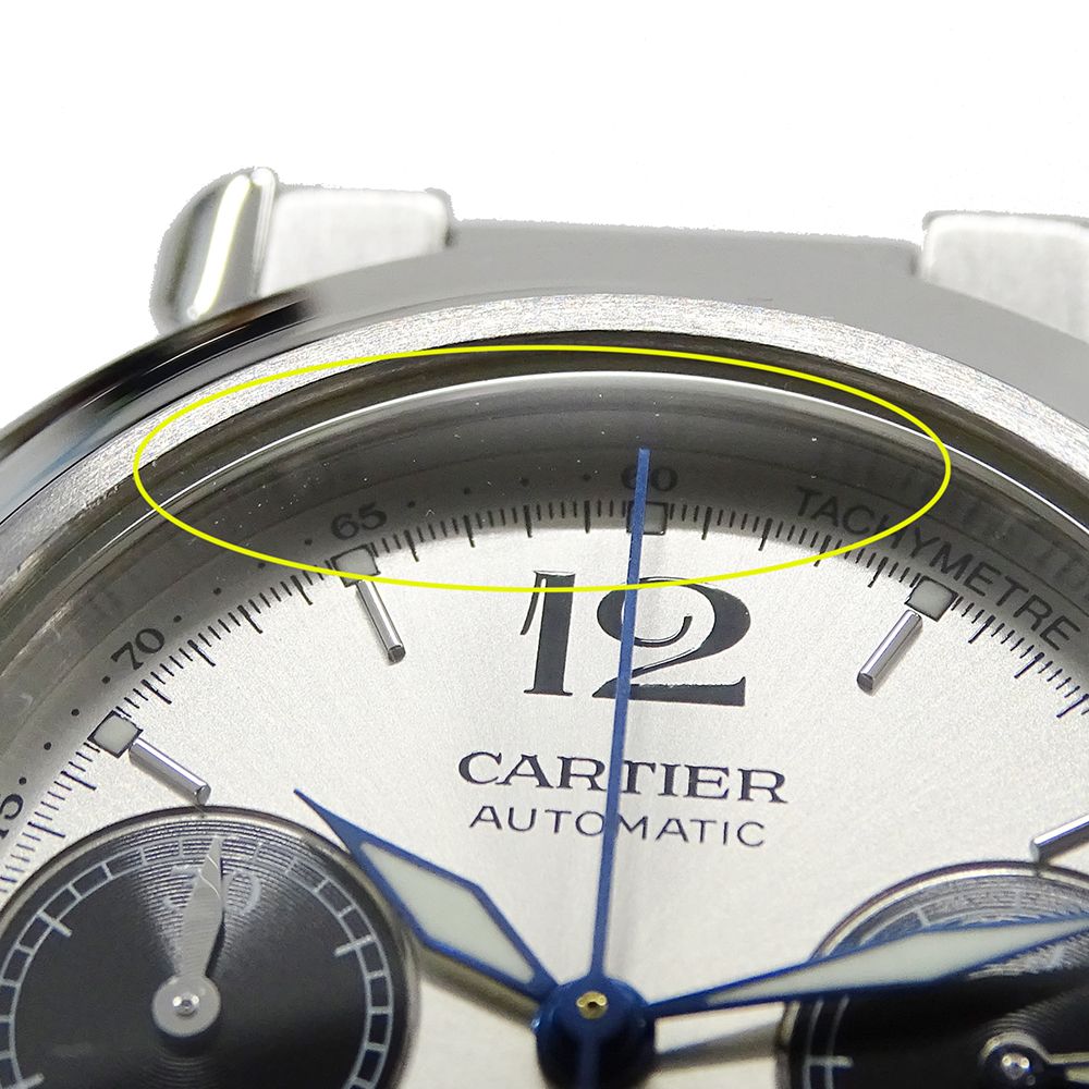 Cartier Watch Boys Pasha C Chronograph Date Automatic Winding at Stainless — view 7