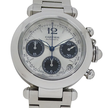 Cartier Watch Boys Pasha C Chronograph Date Automatic Winding at Stainless — view 2