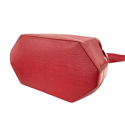 Louis Vuitton Vintage Sac Depot Epi Leather Shoulder Bag Castilian Red — view 8