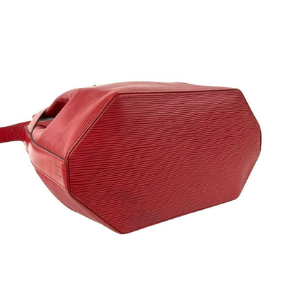 Louis Vuitton Vintage Sac Depot Epi Leather Shoulder Bag Castilian Red — view 7