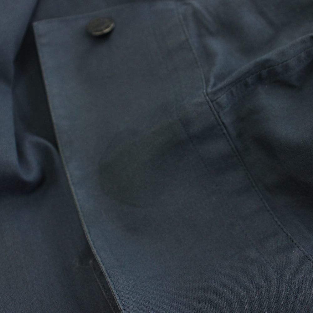 Hermes Shirt Long Sleeve All Over Pattern 17 43 Navy Blue YT — view 6