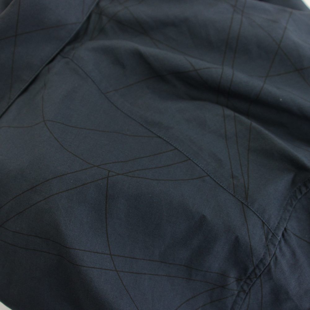 Hermes Shirt Long Sleeve All Over Pattern 17 43 Navy Blue YT — view 8