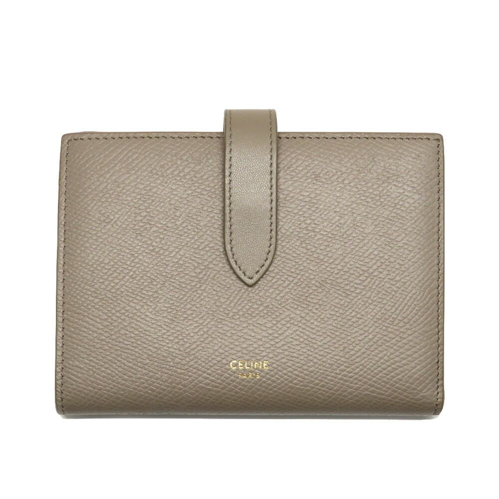 Celine Strap Wallet Bifold Pebble