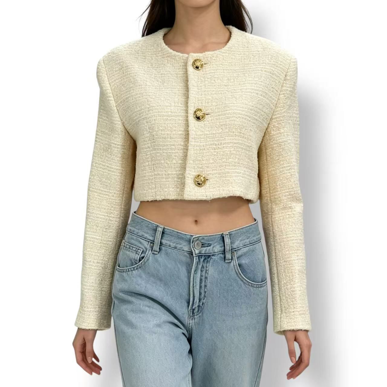 Celine Short Jacket Ivory 38