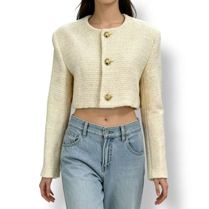 Celine Short Jacket Ivory 38