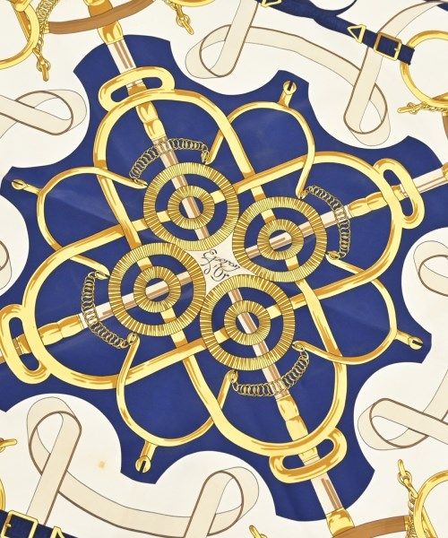Hermes Bandana Scarf Navy — view 2