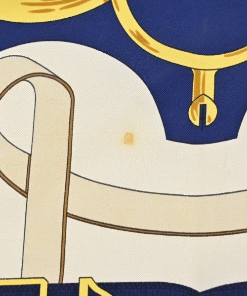 Hermes Bandana Scarf Navy — view 8