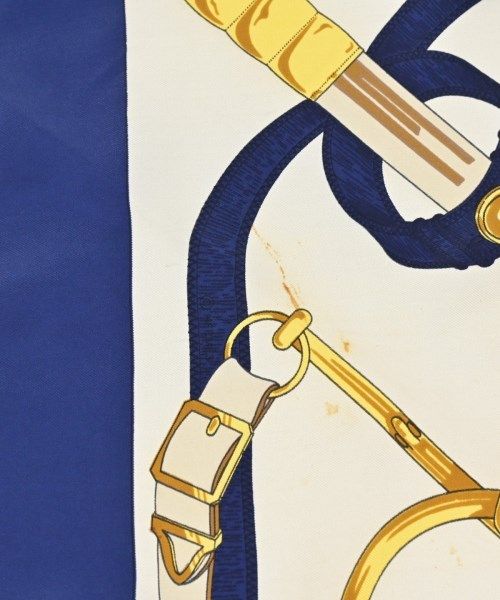 Hermes Bandana Scarf Navy — view 5