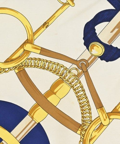 Hermes Bandana Scarf Navy — view 6
