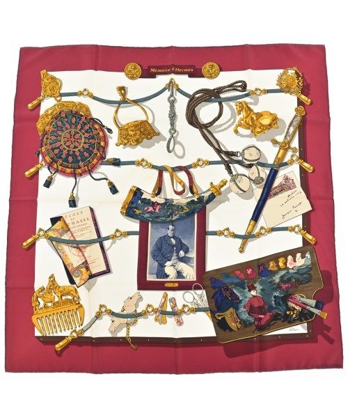 Hermes Bandana Scarf Red