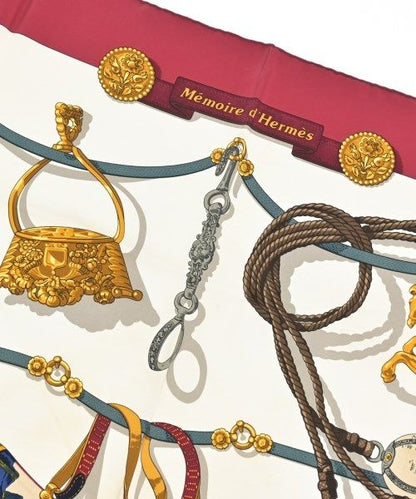 Hermes Bandana Scarf Red — view 2