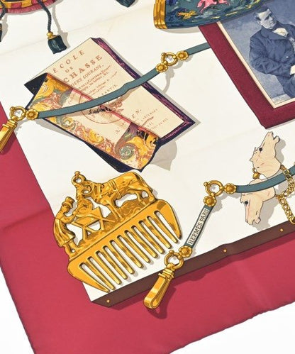 Hermes Bandana Scarf Red — view 4