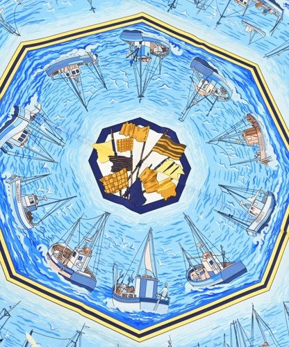 Hermes Bandana Scarf Blue — view 2