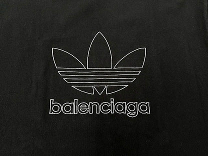 Balenciaga Adidas Trefoil Logo Embroidery Tee Oversize Short Sleeve T-Shirt — view 4