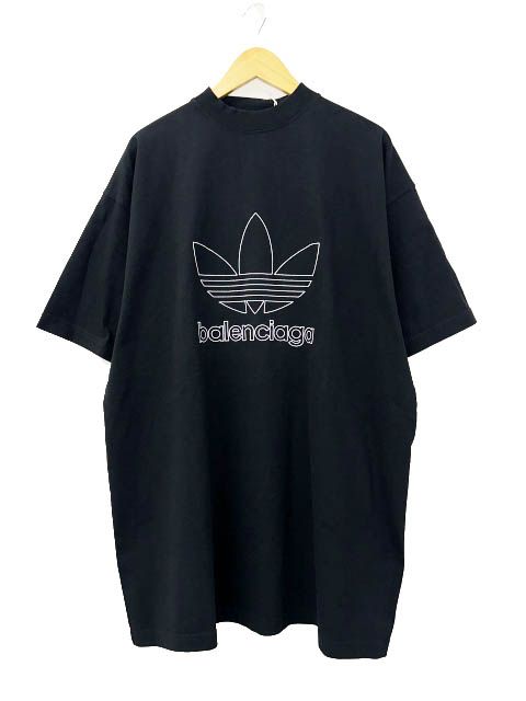 Balenciaga Adidas Trefoil Logo Embroidery Tee Oversize Short Sleeve T-Shirt