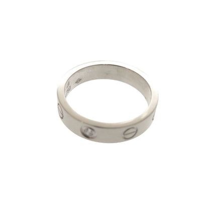 Cartier Love Ring Small 49 18k White Gold Diamond — view 7
