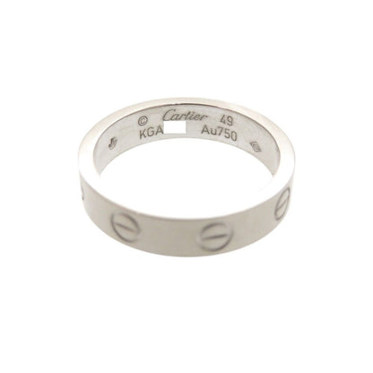 Cartier Love Ring Small 49 18k White Gold Diamond — view 5
