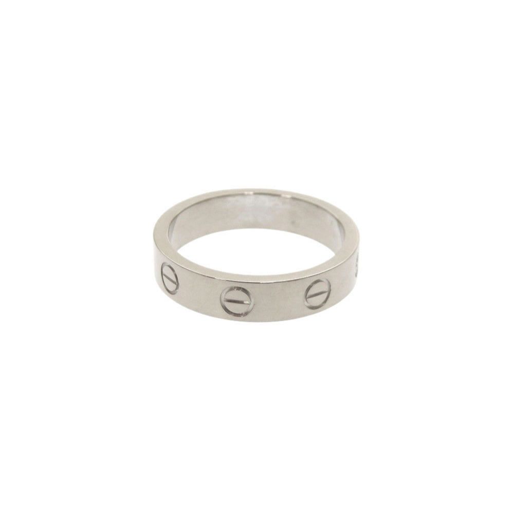 Cartier Love Ring Small 49 18k White Gold Diamond — view 4
