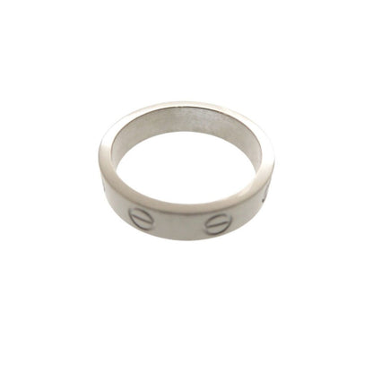 Cartier Love Ring Small 49 18k White Gold Diamond — view 6