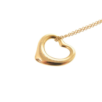 Tiffany & Co Open Heart 18k Pink Gold 18k Yellow Necklace Pendant — view 9