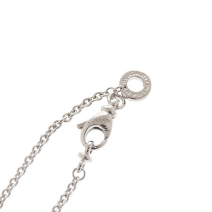Bvlgari Tondo Heart 18k White Gold Diamond Necklace Pendant — view 4