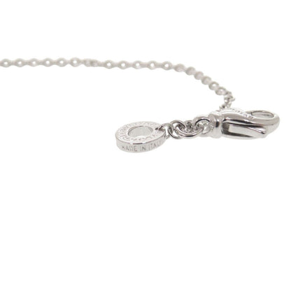 Bvlgari Tondo Heart 18k White Gold Diamond Necklace Pendant — view 6