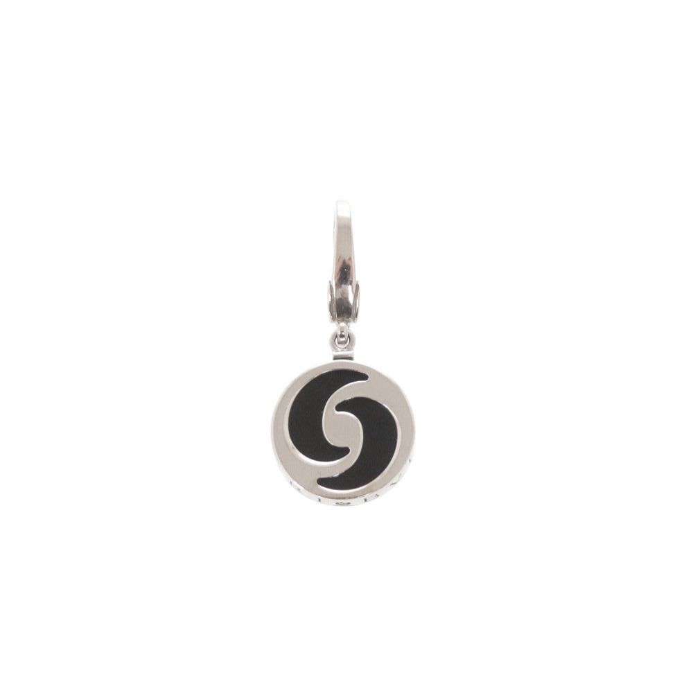 Bvlgari Allegra Optical 18k White Gold Onyx Pendant Top Charm