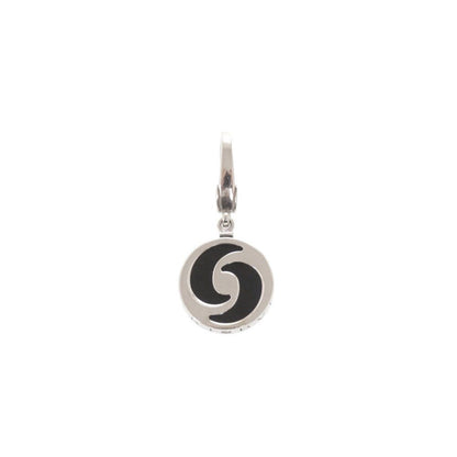 Bvlgari Allegra Optical 18k White Gold Onyx Pendant Top Charm