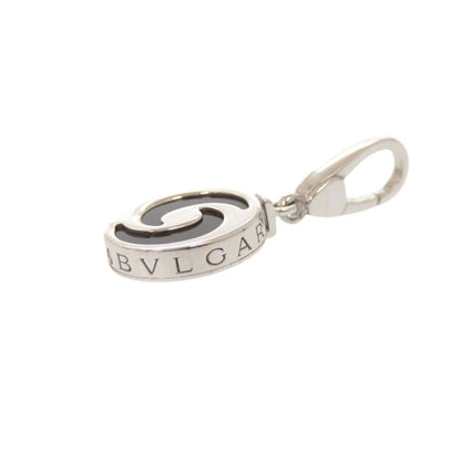 Bvlgari Allegra Optical 18k White Gold Onyx Pendant Top Charm — view 4