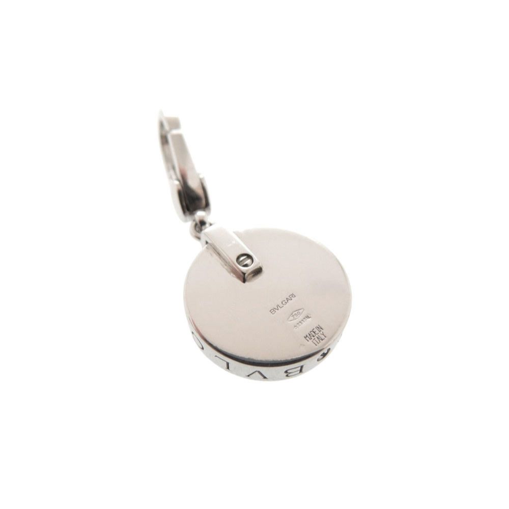 Bvlgari Allegra Optical 18k White Gold Onyx Pendant Top Charm — view 3