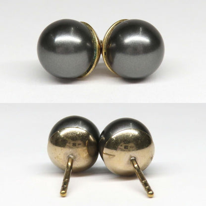 Dior Tribal Earrings Metal Resin Pearl Black — view 8