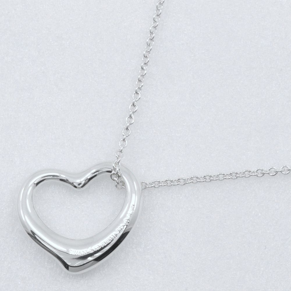 Tiffany & Co Open Heart Elsa Peretti 925 Sterling Silver Necklace — view 3