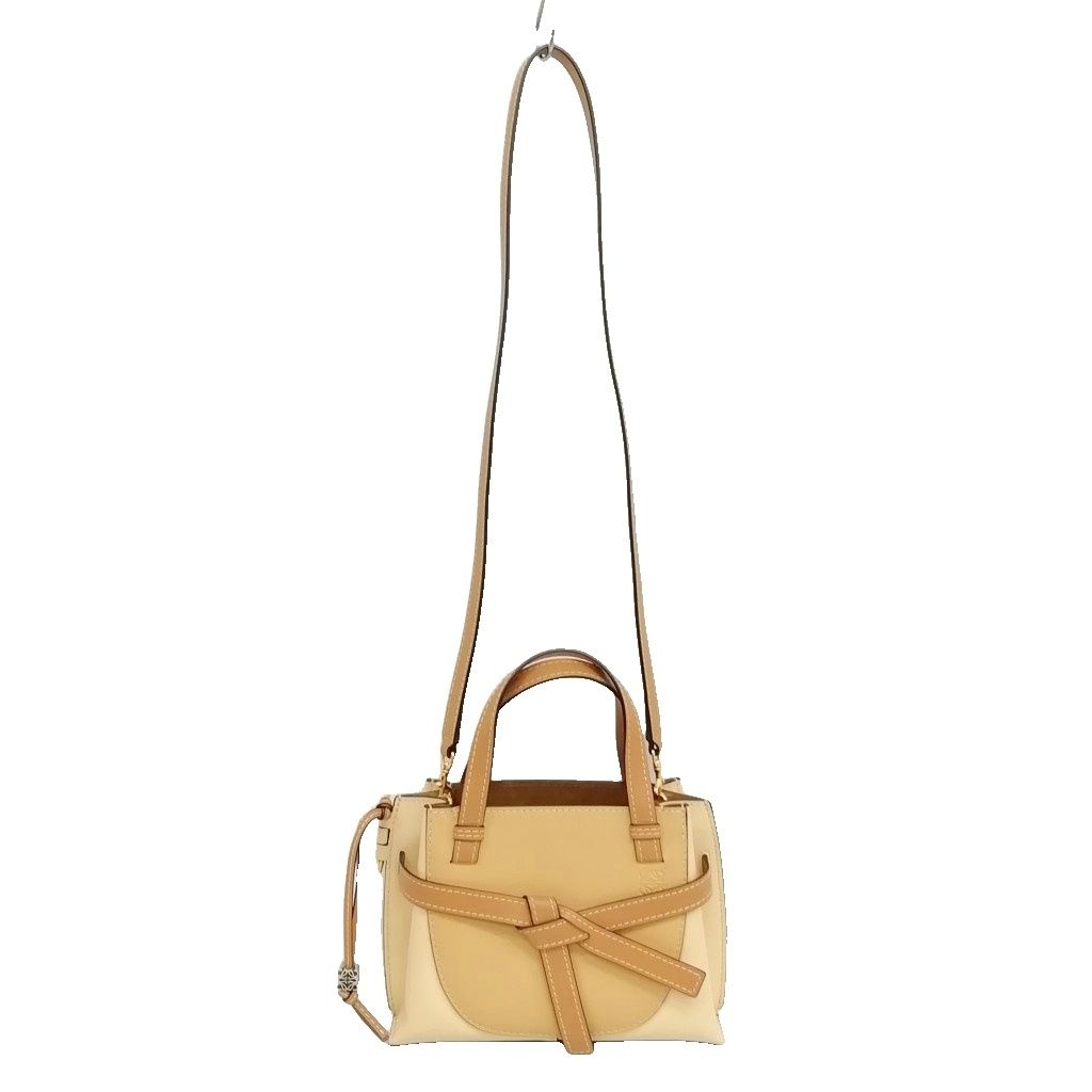 Loewe Gate Top Handle Mini 2-Way Shoulder Bag Beige — view 2