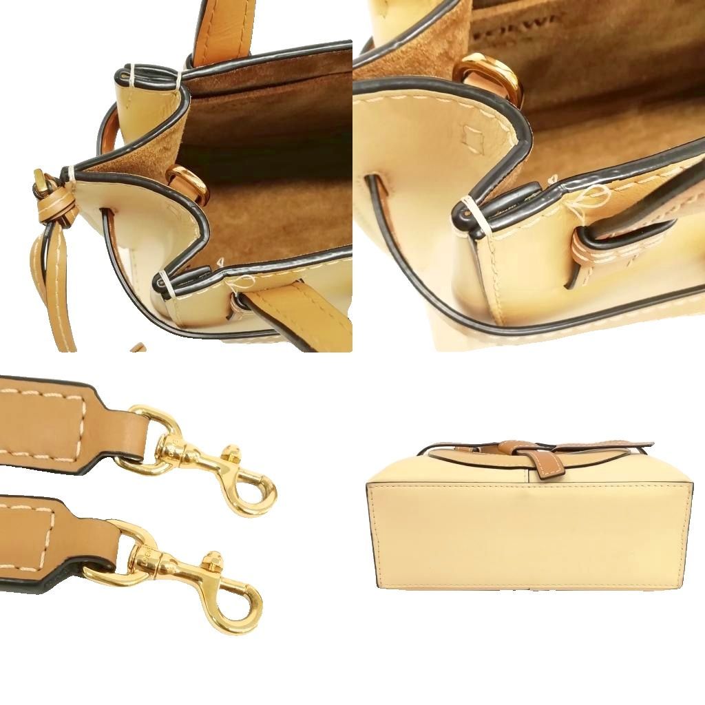 Loewe Gate Top Handle Mini 2-Way Shoulder Bag Beige — view 5