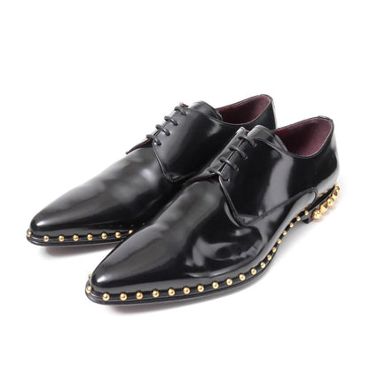 Dolce & Gabbana Dress Shoes 8 Studded Pointed Toe Leather