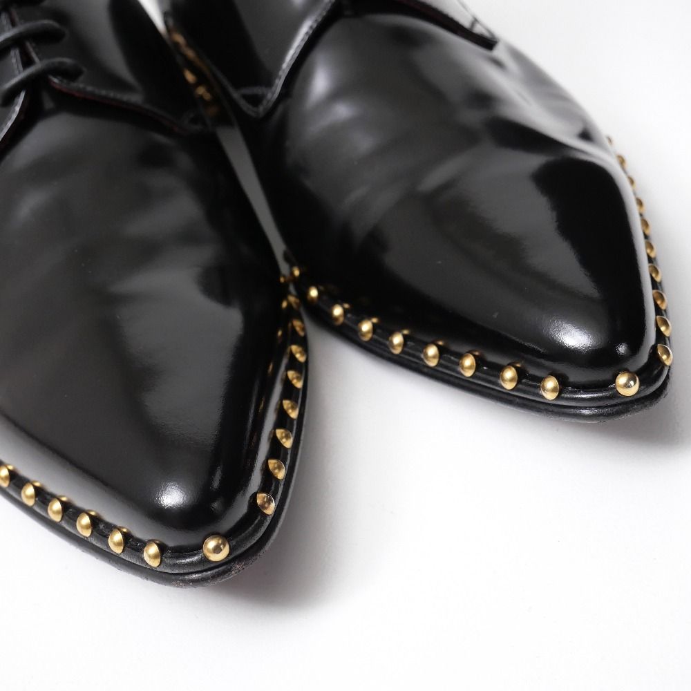 Dolce & Gabbana Dress Shoes 8 Studded Pointed Toe Leather — view 6