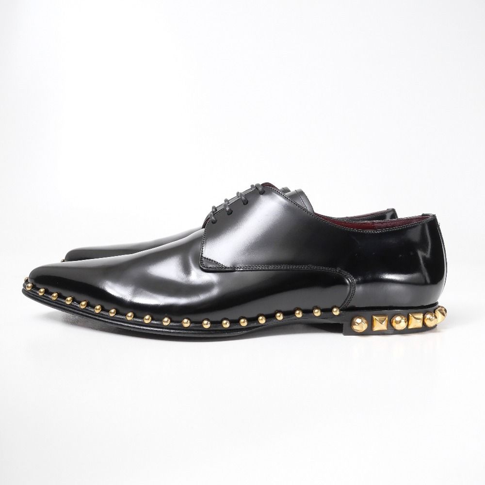 Dolce & Gabbana Dress Shoes 8 Studded Pointed Toe Leather — view 2