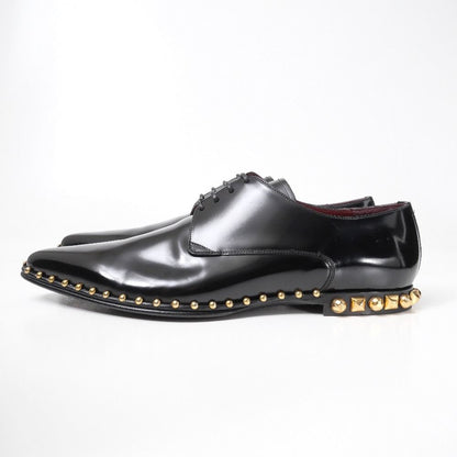 Dolce & Gabbana Dress Shoes 8 Studded Pointed Toe Leather — view 2