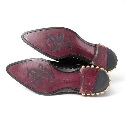 Dolce & Gabbana Dress Shoes 8 Studded Pointed Toe Leather — view 8