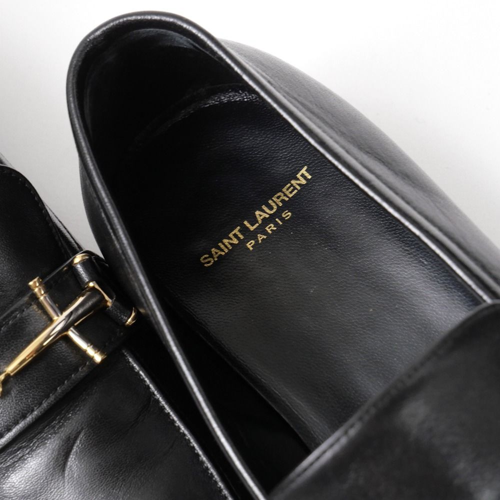 Saint Laurent Paris Loafers 42.5 Bit Leather Shoes — view 7